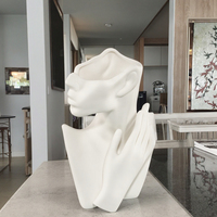 Vase à fleurs moderne en céramique, corps en porcelaine, pour décoration intérieure, bureau, jardin, conteneur de plantation
