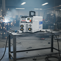 Soudeuse numérique portable 3-en-1 220V sans gaz, à fil fourré et à points, pour projets domestiques et de bricolage en acier inoxydable