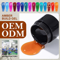 Fabricant OEM d'Extension de Offres Spéciales à Ongles en Verre Ambré avec Led UV en Gel Dur pour Échantillons Gratuits