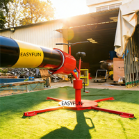 EASYFUN Factory Jeu d'obstacles gonflable pour vélos, Parcours d'obstacles rotatif Meltdown, Jeu sportif, Jeu Wipeout avec bras de balayage