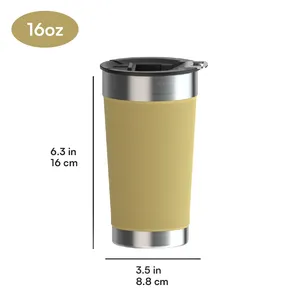 Customized Coffee Tumbler 16oz 20oz Stainless Steel Tumbler With Straw Lid