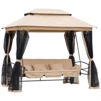 Grandes balançoires de jardin et de terrasse avec auvent, pour usage extérieur, avec places assises individuelles