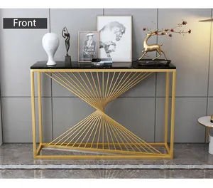 Designed Modern Vintage Antique marble Top Table Entrance Console Display Table With Mirror