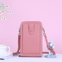 Tas Dompet Ponsel Layar Sentuh Baru untuk Wanita, Dompet Selempang Penyimpan Kartu Tunai untuk Wanita