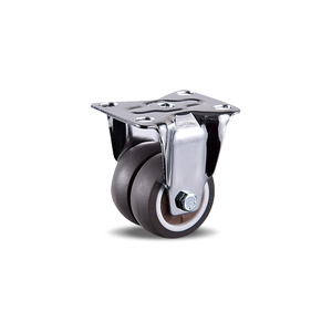 Hersteller Langlebige 2 "Doppel rad rolle aus TPR-Wirbel mit Schrauben-und Plattform-Lenkrädern ab Werk - Product Image 3