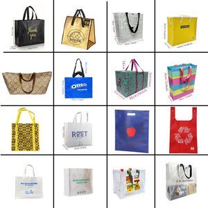 Sacs de courses non tissés réutilisables en BOPP laminé personnalisés à prix d'usine avec message de remerciement - Product Image 3