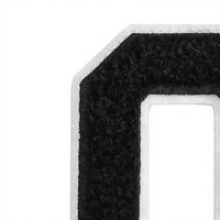 Étiquette de vêtement en feutre non tissé gaufré 3D personnalisée, forme rectangulaire, patch logo tissé découpé au laser