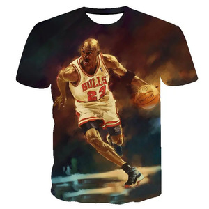 Envío Gratis, camiseta Bulls 23 M.<span class=keywords><strong>J</strong></span> michael Flying Man con estampado 3D, camisetas deportivas para hombres y mujeres - Product Image 6