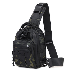 Masawei Tactical Chest Pack Multi Functional Outdoor Sports Crossbody Bag Men's Camouflage <b>Backpack</b> With Zipper Closure - Product Image 5