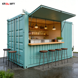 Barra de Bar Contenedor Multifuncional de Estilo Industrial con Cocina para Cafetería y Edificio de Oficinas, Uso en Exteriores - Product Image 5