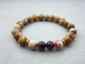 Tigers Eye Jasper <b>Bracelet</b> Natural Crystal 8mm Beaded <b>Bracelet</b> <b>Stretch</b> <b>Bracelet</b> For Meditation Healing Protection Prayer - Product Image 6