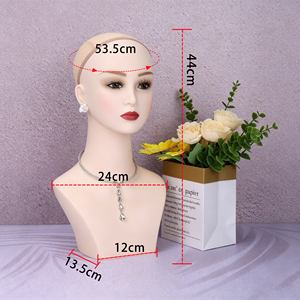 Nouveaux <span class=keywords><strong>mannequins</strong></span> de tête de modèle féminin pour anime japonais et coréen, présentoirs de perruques, moules de tête, figurines, accessoires de tête de poupée - Product Image 3