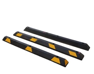 Traffic Safety Wheel Stopper Solid <b>Rubber</b> Parking <b>Block</b> Road Construction Chock Parking <b>Block</b> Road Construction Chock - Product Image 1