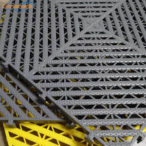En gros revêtement de sol en plastique anti-dérapant pvc plancher extérieur en plastique <span class=keywords><strong>auto</strong></span>-videur carreaux de sol en plastique pour garage - Product Image 5