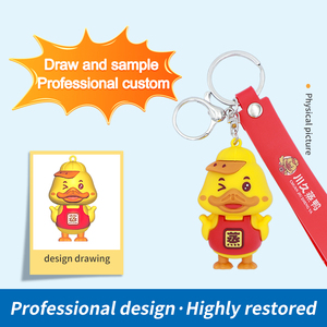 Porte-clés personnalisés en silicone 3D PVC, écologiques et durables, accessoires promotionnels, cadeaux, pendentifs de sac, pour voiture - Vente en gros à prix abordable - Product Image 3