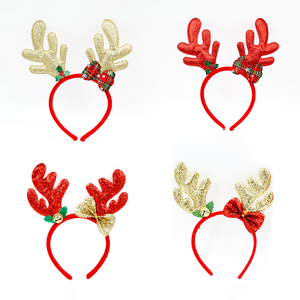 YUELIAN Factory Wholesale <b>Christmas</b> Hat Hair Accessories <b>Adult</b> Children Party Decoration 3D Cartoon <b>Headband</b> - Product Image 2