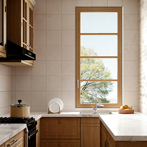 <span class=keywords><strong>Finestra</strong></span> in UPVC di Alta Qualità con Vetro Basso Emissivo a Doppio o Triplo Strato, Risparmio Energetico NFRC e Isolamento Acustico, Apertura a Battente - Product Image 6