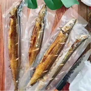 Pescado Saury Salado <span class=keywords><strong>y</strong></span> Asado Congelado Saludable, Snacks de <span class=keywords><strong>Mariscos</strong></span> a Granel, Halal, Sin Conservantes, Alto en Proteínas, Pescado Sanma Japonés Shio Yaki - Product Image 1