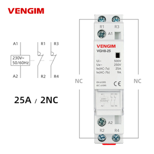 Contacteur AC modulaire VG-VCH8-25 25A AC220V/230V 2P 2NO 1NO1NC 2NC pour maison intelligente, hôtel, montage sur rail DIN L32 - Product Image 4