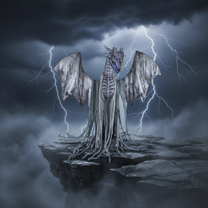 Decoración <span class=keywords><strong>de</strong></span> Halloween, Accesorio <span class=keywords><strong>de</strong></span> Prisionero <span class=keywords><strong>de</strong></span> <span class=keywords><strong>Terror</strong></span>, Dragón Gigante Espeluznante para Exteriores, Animatrónico <span class=keywords><strong>de</strong></span> Halloween - Product Image 3