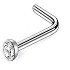 Bijoux de piercing corporel hypoallergéniques de haute qualité, clou de nez en zircon pour femmes - Product Image 3