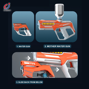 Chengji pistol semprotan luar ruangan mainan anak-anak 2 in 1 baterai deformasi dioperasikan cahaya pistol air listrik murah - Product Image 6