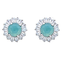 Modische S925 Silber Blumenform-Ohrringe Luxuriöser Retro-Schmuck Hochwertiger Exquisiter Schmuck für Europa und die Vereinigten Staaten