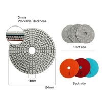 Disque de meulage pour meuleuse d'angle 4 pouces pour le polissage du granit, le chanfreinage des carreaux de céramique et le façonnage des bords, pour le marbre