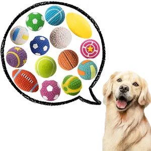 Hot Sales Piepende Hond Kauwen Speelgoed Ballen Interactieve Hond Molaire Beet Bal Speelgoed