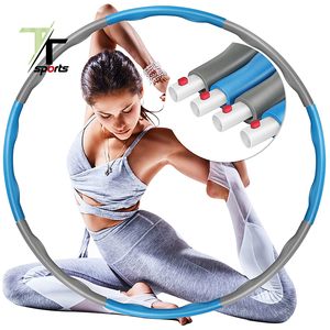 Aro de Ejercicio Desmontable de Plástico con Peso para Cintura y Abdomen, Unisex para Adultos, Ideal para <span class=keywords><strong>Hula</strong></span> Hoop - ¡Oferta Especial! - Product Image 2