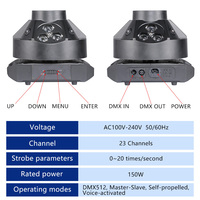 Projecteur de scène DJ LED DMX Super Phantom Bee Eye pour piste de danse, éclairage de scène disco, faisceau laser RGBW 150W, tête mobile pour fêtes, fabrication OEM/ODM