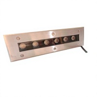 Lumière LED linéaire carrée encastrée au sol en acier inoxydable 12W IP67 pour allée en béton (dimmable)