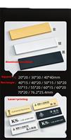 Fabricant personnalisé blanc en aluminium acier inoxydable laiton alliage de zinc plaque de corrosion métal gravure plaque signalétique