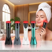 Appareil de massage facial chauffant pour le lifting du visage, LED rouge, thérapie par lumière infrarouge, raffermissement de la peau, anti-âge, anti-rides, rajeunissement de la peau