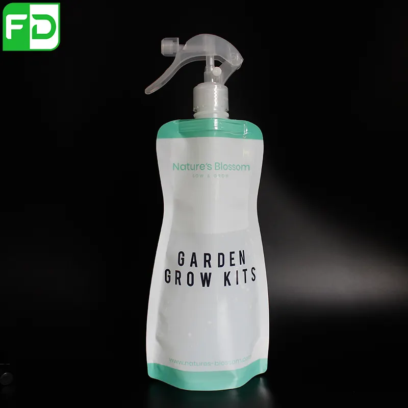 Personalizado Multi-uso Cosmético Plástico Fino Da Névoa Mini Frasco Pulverizador De Gatilho para o Cabelo do Salão de beleza de Limpeza de Água 500ml