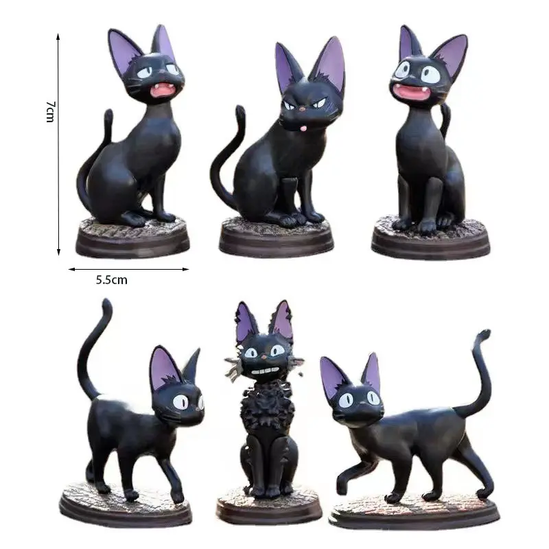 Figuras en miniatura de gato divertido, escultura de resina, decoración de habitación Kawaii, adorno de escritorio, decoración de jardín de hadas, figura coleccionable