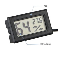 Congélateur d'aquarium numérique LCD, 10/FY-12, thermomètre, hygromètre, humidimètre, jauge avec capteur, écran LCD