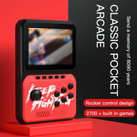 Console de jeu vidéo rétro portable 2700 en 1, prend en charge deux joueurs, 16 bits, écran LCD couleur de 3,5 pouces, mini console de jeu portable