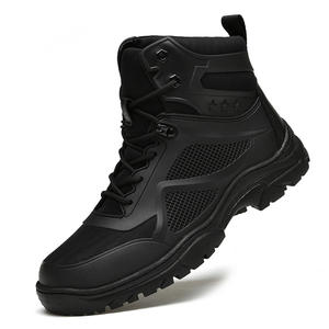 Bottes de randonnée montantes décontractées pour hommes, automne-hiver, grande taille, avec embout en acier et maille respirante, pour l'escalade en plein air - Product Image 2