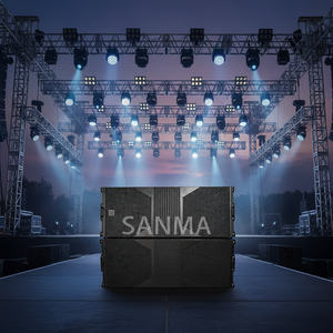 ระบบเสียง SAWA Audio SA208 ดีไซน์ดั้งเดิม ลำโพงไลน์อาร์เรย์แบบแอคทีฟคู่ ขนาด 8 นิ้ว กำลังขับ 8 โอห์ม สำหรับคอนเสิร์ตกลางแจ้ง - Product Image 1