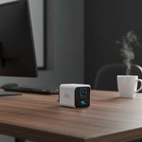 Chargeur rapide intelligent KYT 45W avec affichage numérique pour ordinateur portable et téléphone portable, avec PD 3.0, 2 ports Type-C, protection OTP/OVP, respectueux de l'environnement