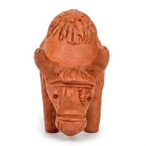 Sculpture de chameau en terre cuite faite à la main, figurine animale décorative sculptée, ornement traditionnel pour la table, pour la maison et le jardin - Product Image 1