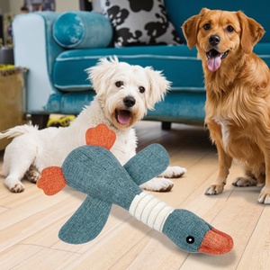 Juguete Masticable de Lino Impermeable de Alta Calidad con Diseño a Cuadros para Perros, con Sonido de Ganso <span class=keywords><strong>Salvaje</strong></span>, Resistente a Mordeduras, para Limpieza Dental, Estilo Clásico - Product Image 6
