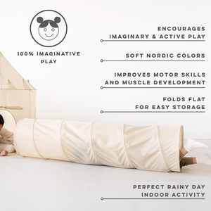 키즈 플레이 터널-재활용 폴리 에스테르 패브릭으로 접을 수있는 터널 팝업-유아용 스포츠 장난감 크롤링 터널 - Product Image 4