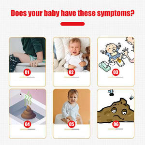 体の腹痛緩和のための遠赤外線中国石膏小児下痢緩和パッチ子供のための必須家庭用援助 - Product Image 4