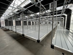 Tavoli per Coltivazione Idroponica con Base Mobile in ABS per <span class=keywords><strong>Alimenti</strong></span>, con Sistema di Irrigazione e Drenaggio - Product Image 1