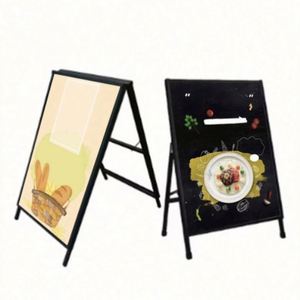 High Quality A-<b>Frame</b> Sign Board Easy Installation Pennant Style Display Rack - Product Image 1