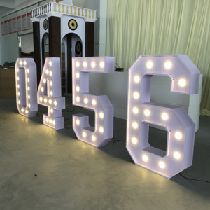 Letras Luminosas XV LOVE 15 para Decoración de Mesa de Boda al Aire Libre, PVC - Product Image 6