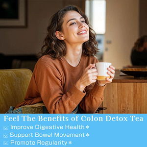 Supplier Custom Lose Weight Formula Herbal Colon Detox Tea Support Healthy Gut Microbiome Active Slimming Tea Burn Belly Fat - Product Image 3