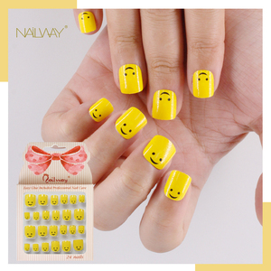 <span class=keywords><strong>Uñas</strong></span> <span class=keywords><strong>Postizas</strong></span> Cuadradas <span class=keywords><strong>para</strong></span> <span class=keywords><strong>Niñas</strong></span>, Paquete <span class=keywords><strong>de</strong></span> 24 Piezas, Material ABS, Diseño Amarillo Bonito, Venta al por Mayor, Origen China - Product Image 5